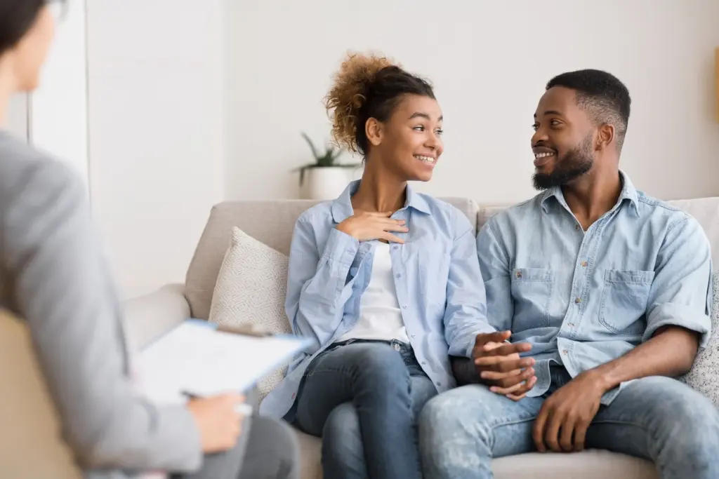 Attachment Styles and Relationship Patterns: A Christian Perspective 3 Couple building emotional safety through connected communication and couples counseling.